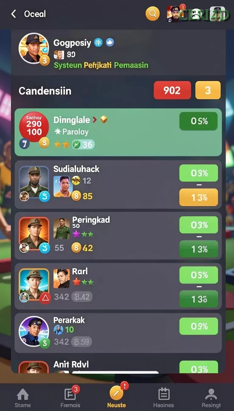 Cuplikan layar JENIUSTOTO — aktivitas