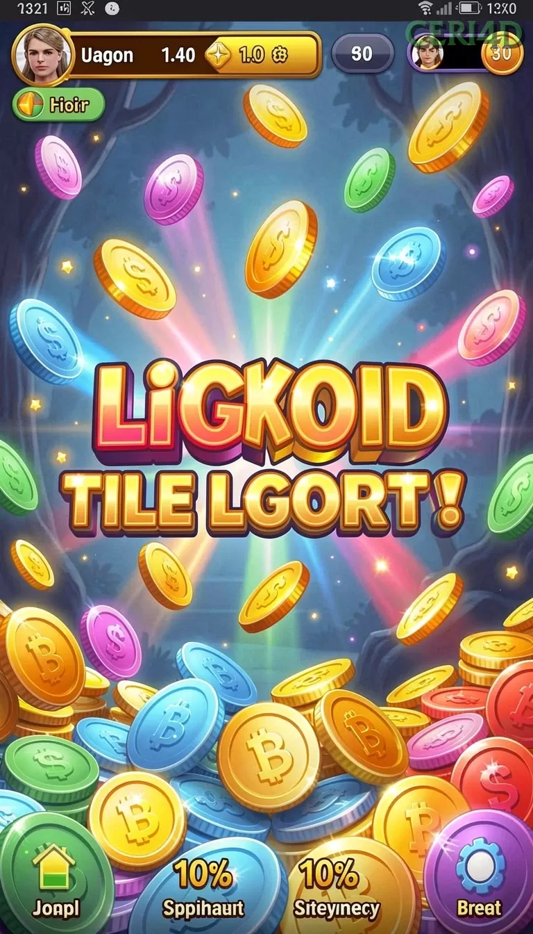 Cuplikan layar LUCKSVIP — menu navigasi